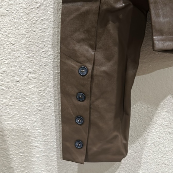 Nwt White Birch black label faux leather cropped jacket. boutique brand - Picture 5 of 6